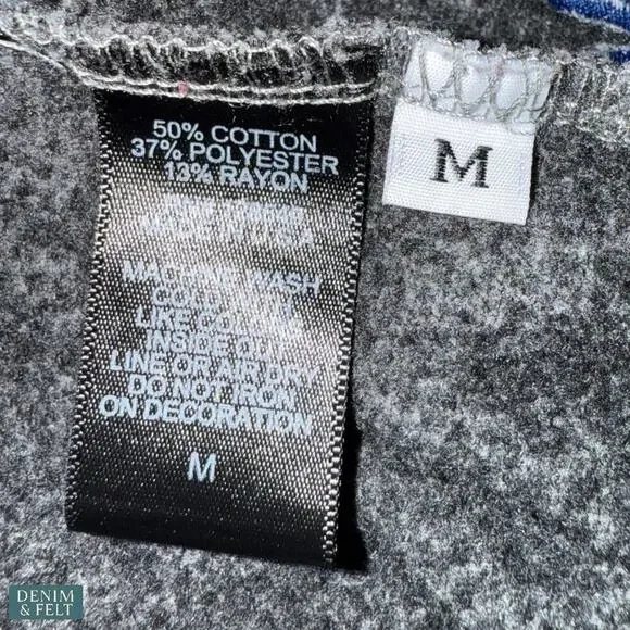 Aviator Nation Smiley Face Crewneck Sweatshirt Heather Grey Pullover Unisex M - Picture 7 of 8